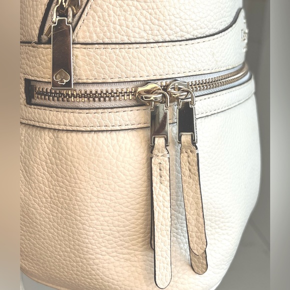 KATE SPADE: Karina Medium Leather Backpack - Ivory - Picture 3 of 6